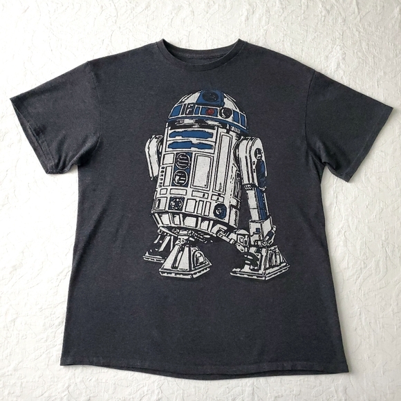 Star Wars R2-D2 Dark Gray Short Sleeve T-Shirt LG